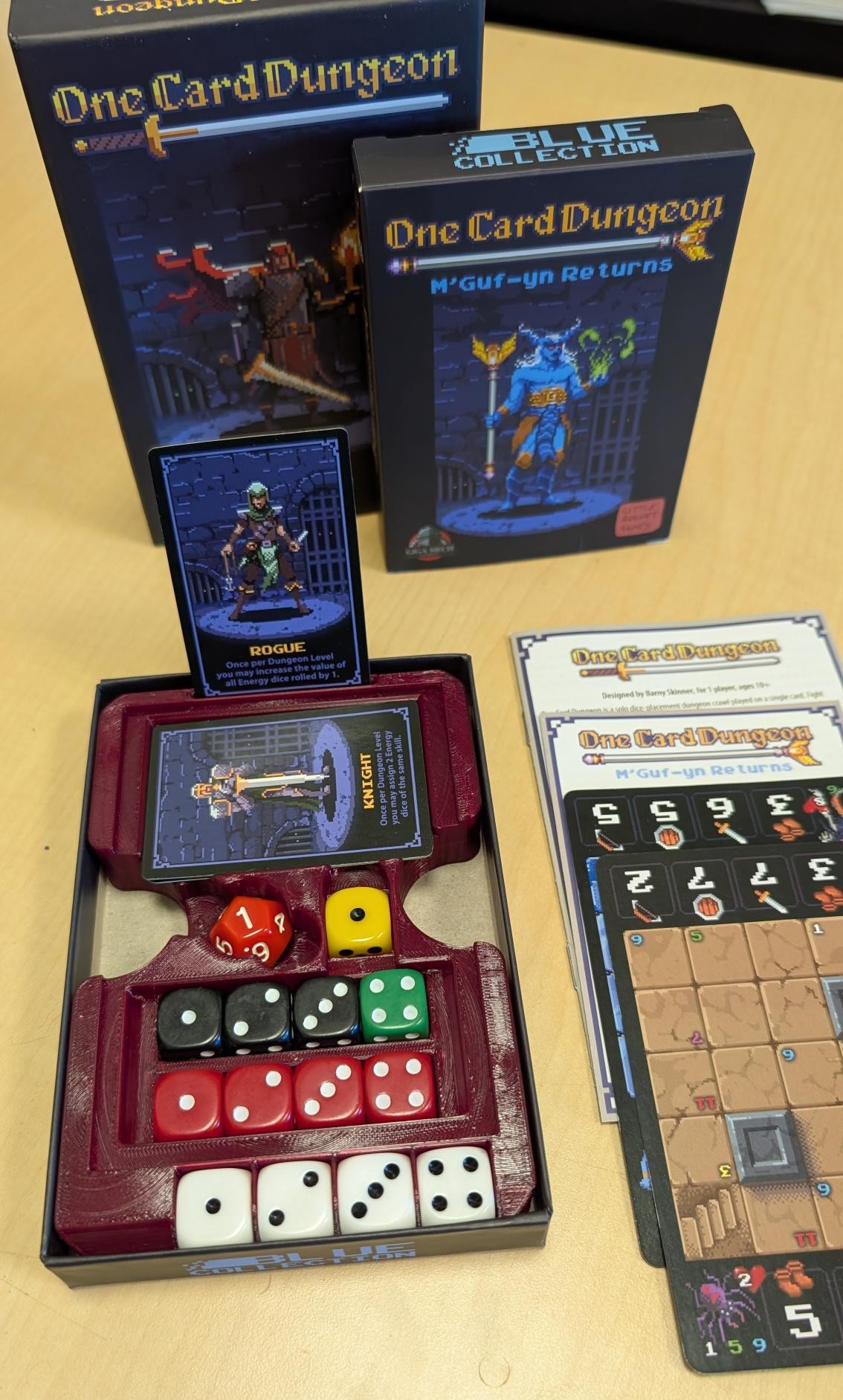 One Card Dungeon Box Insert and Playfield