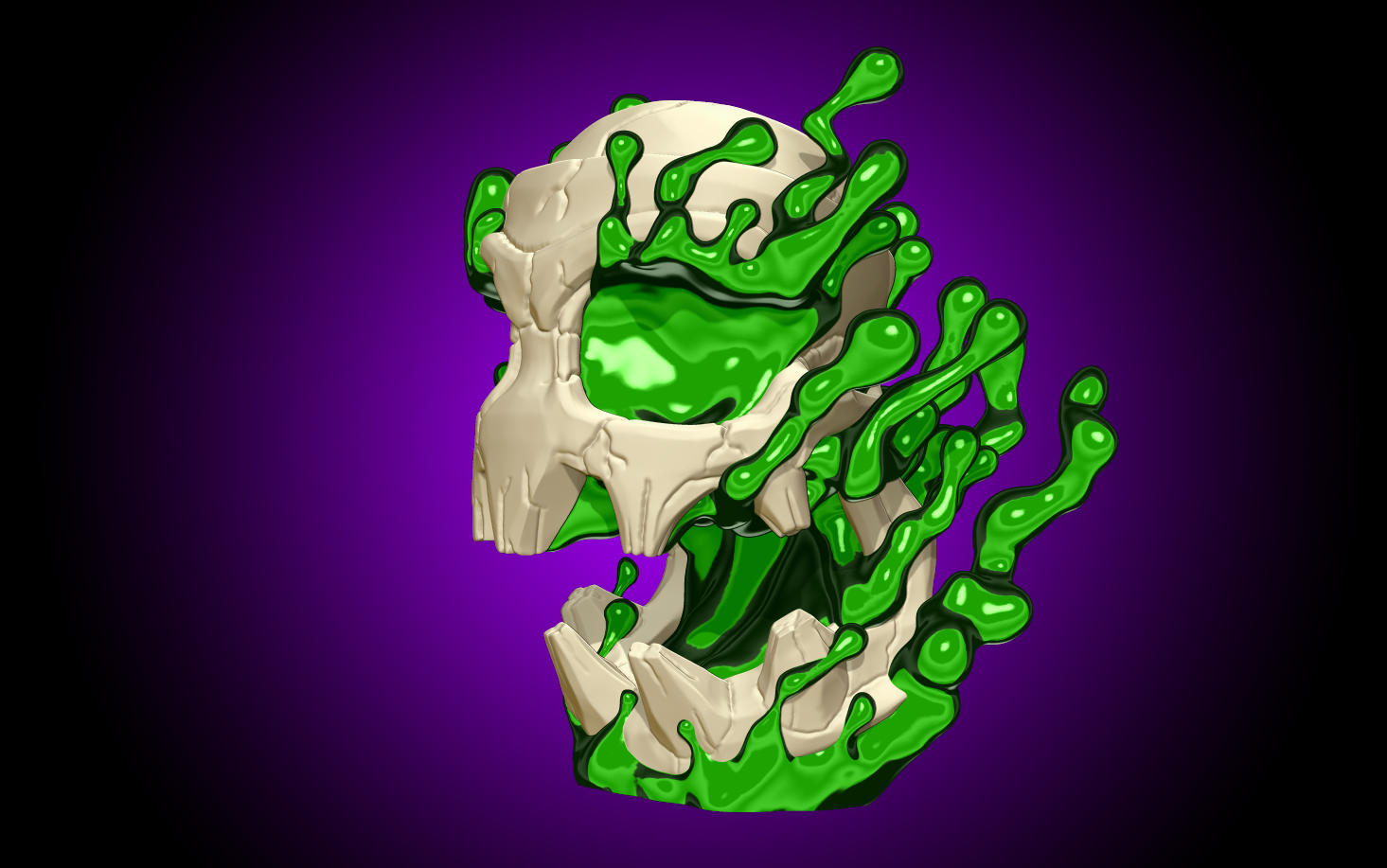 Toxic Alien Skull