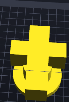 cross croc charm