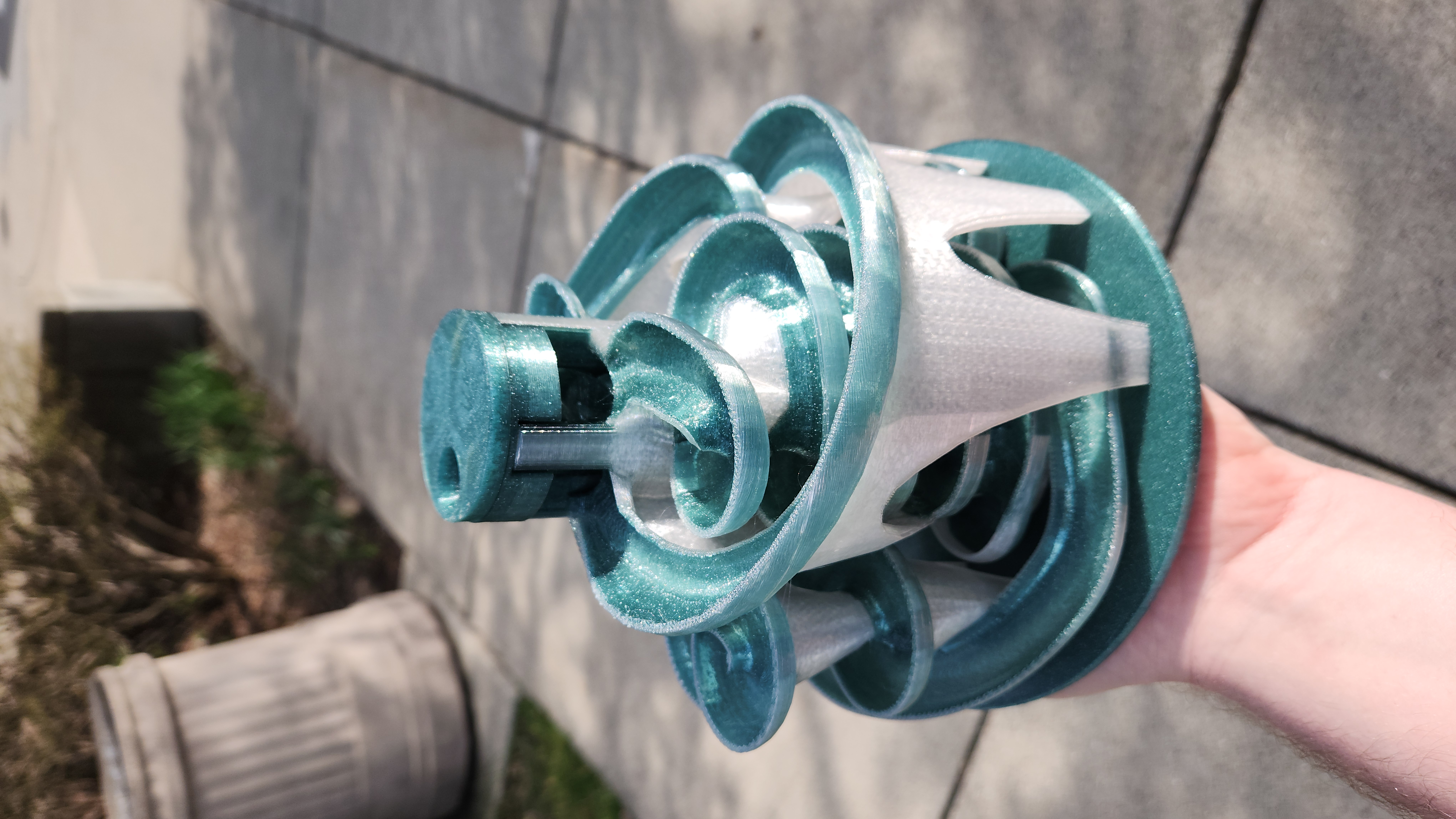 2-Color Pre-Painted Print-In-Place Marble Run