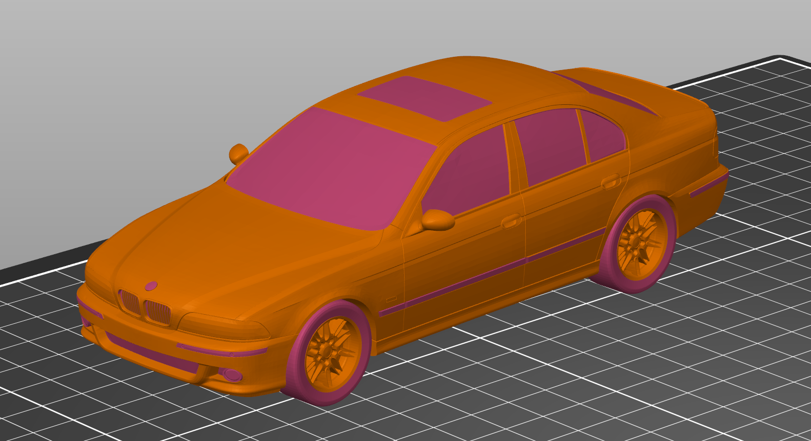 E39 Car - Dual Color Supported PLA