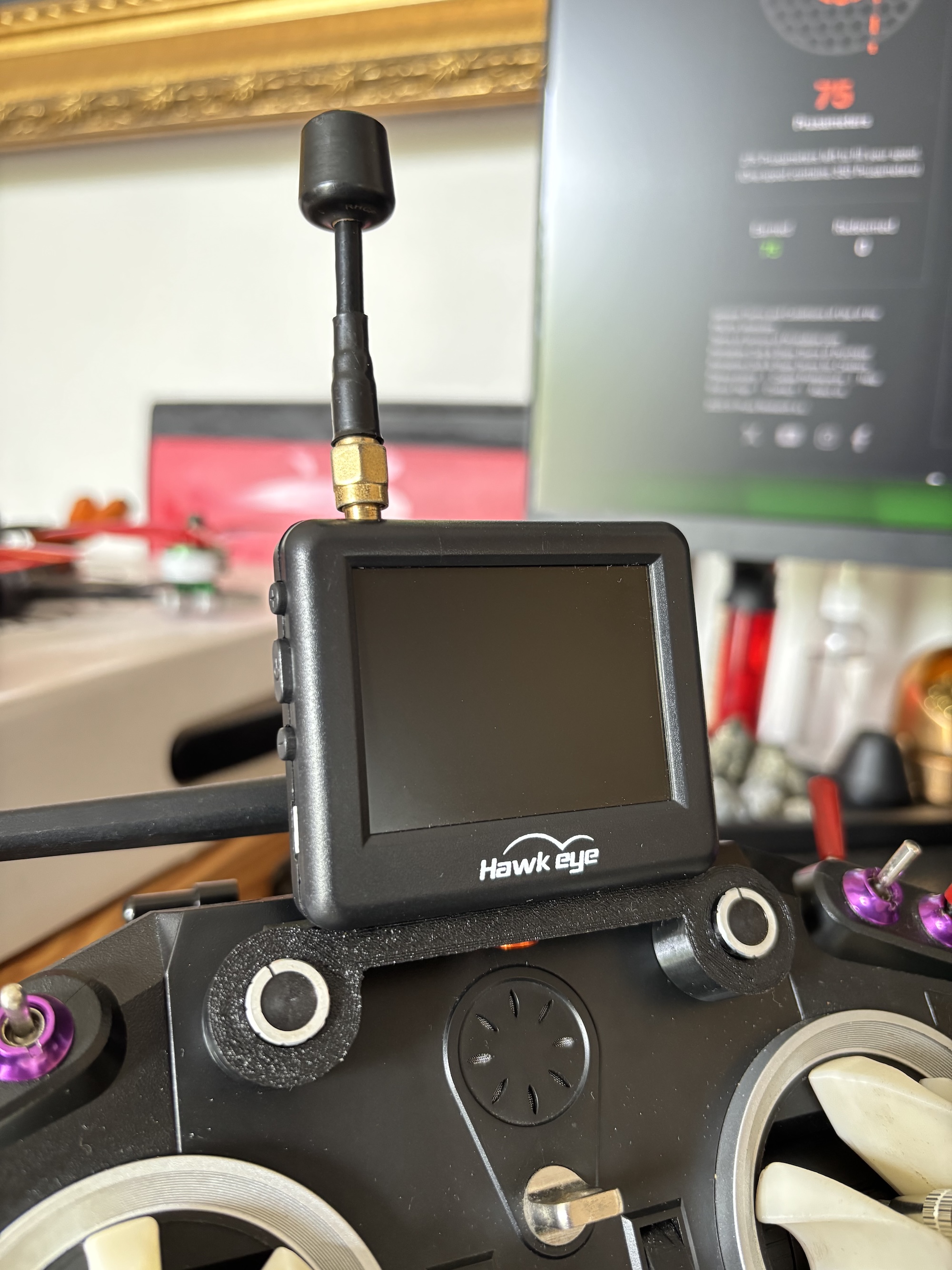 Hawkeye Little Pilot Taranis QX7 Mounting Holder