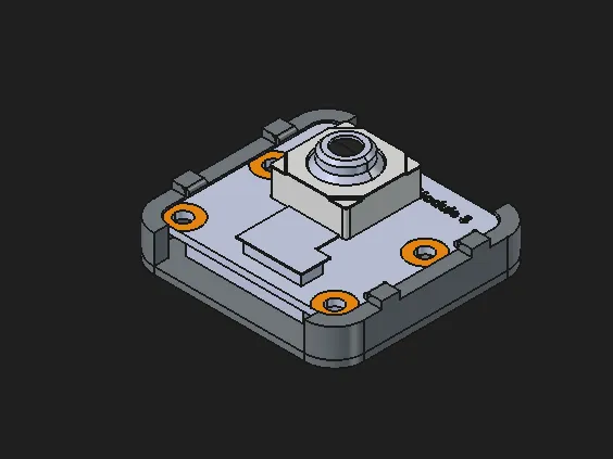 Snapping camera cap - Pi camera module 1/2/3