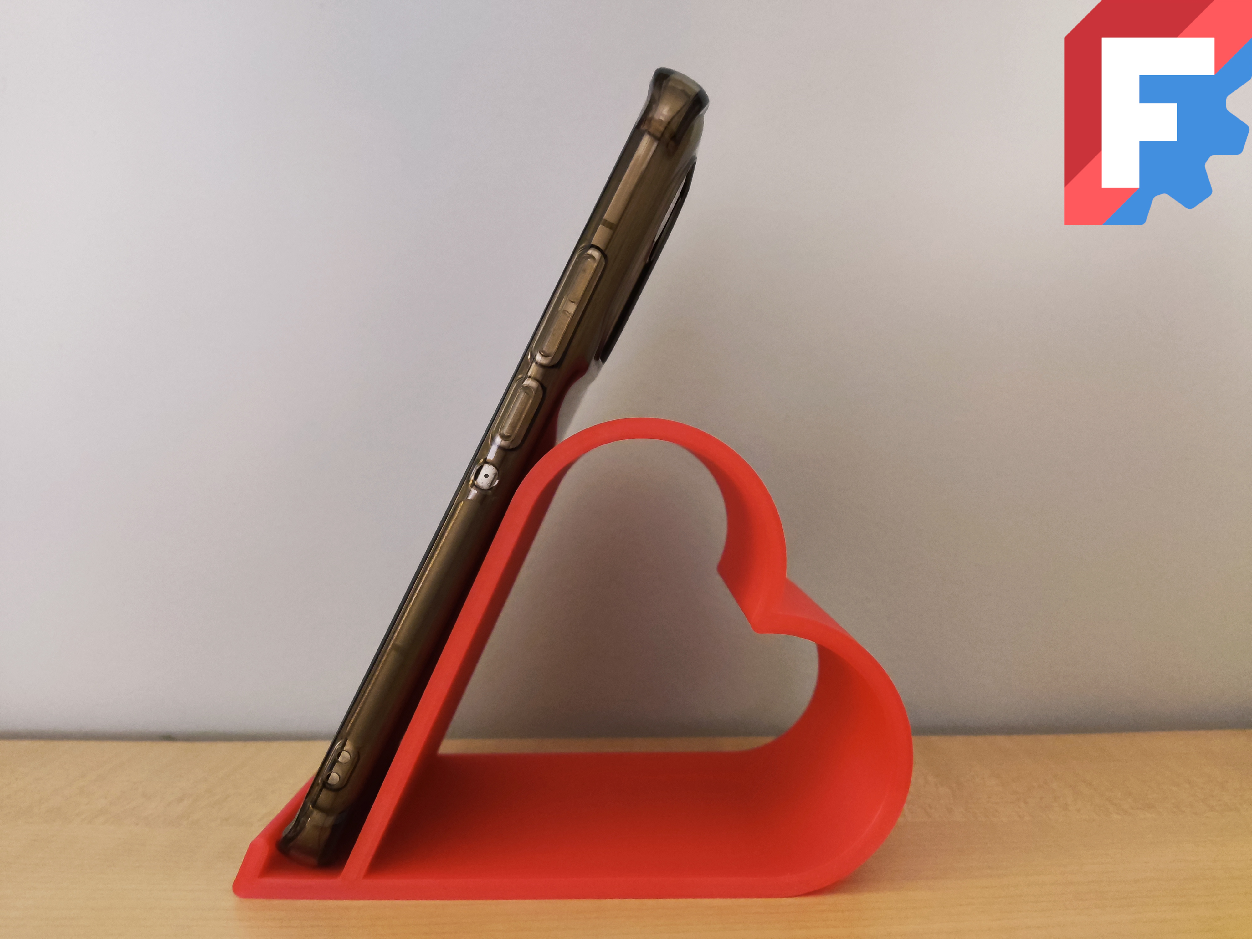 Parametric Heart Phone Stand
