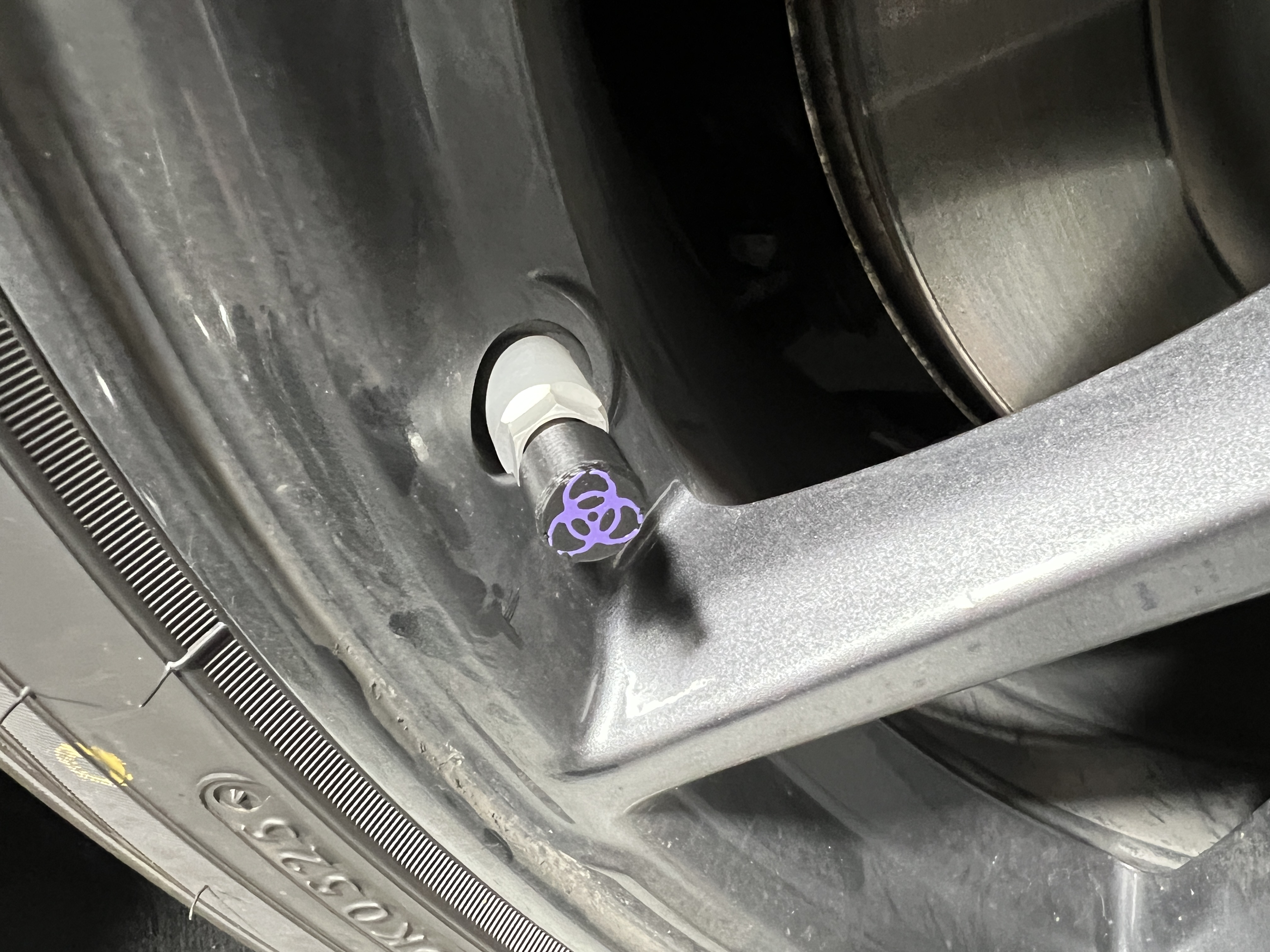 Biohazard valve cap