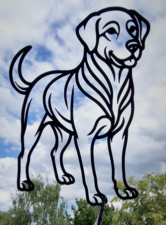 Friendly Labrador Silhouette -for Dog Lovers