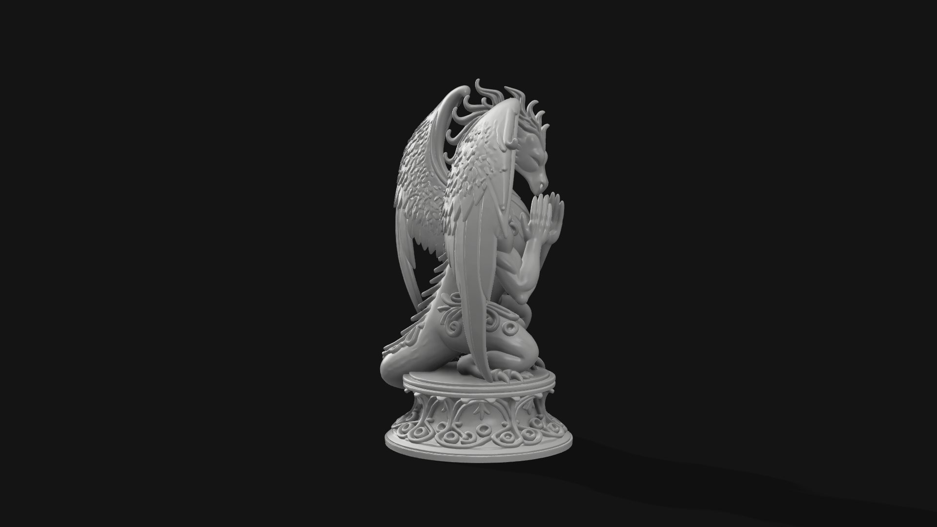 Praying Dragon Gargoyle — miniatura 2