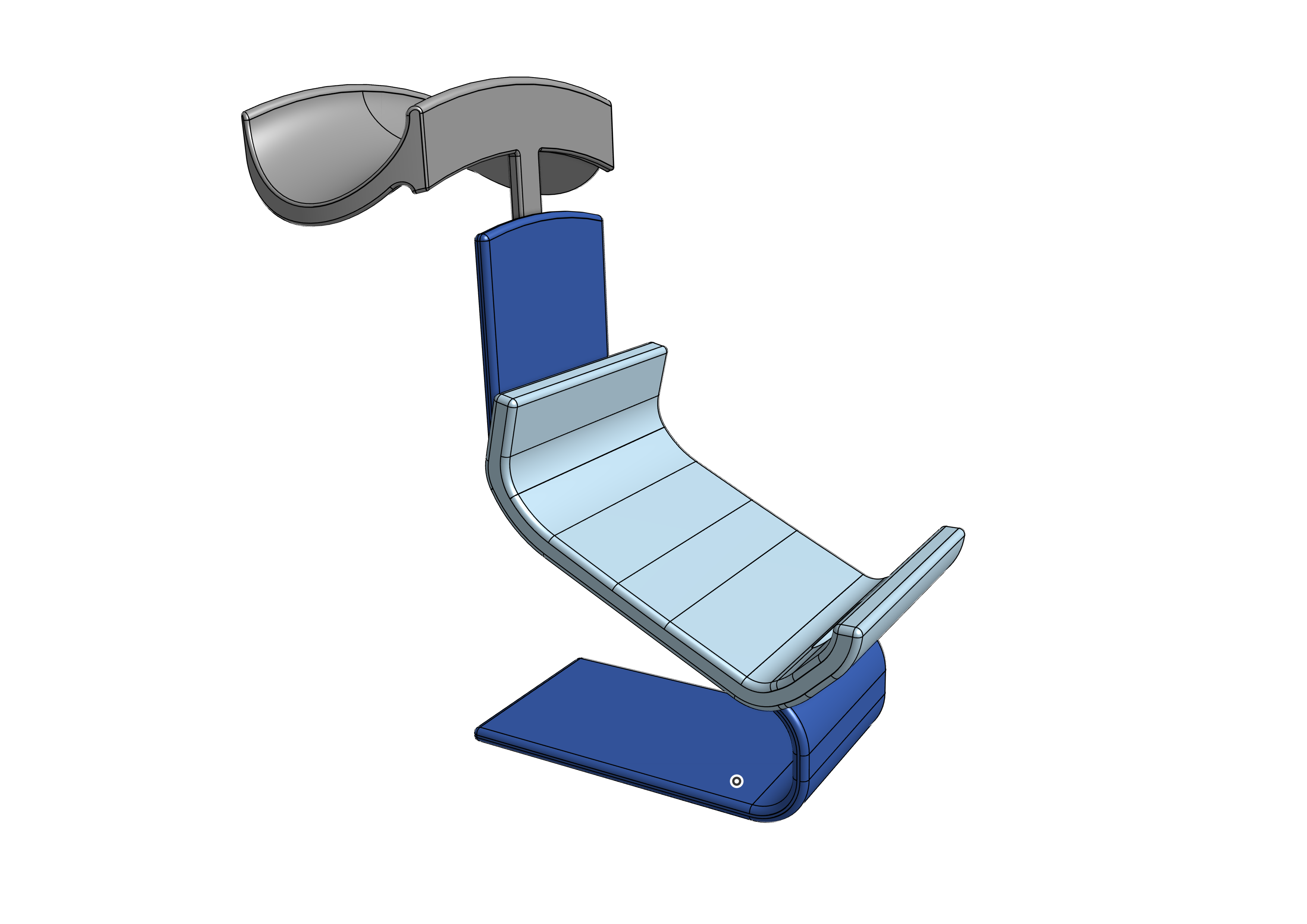 Game Controller stand with Optional Headset rest.