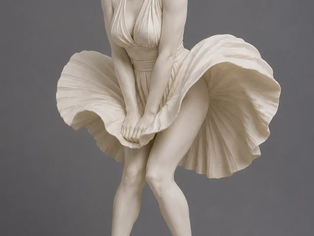 Marilyn in the wind – elegant sculpture  -  Marilyn im Wind – elegante Skulptur