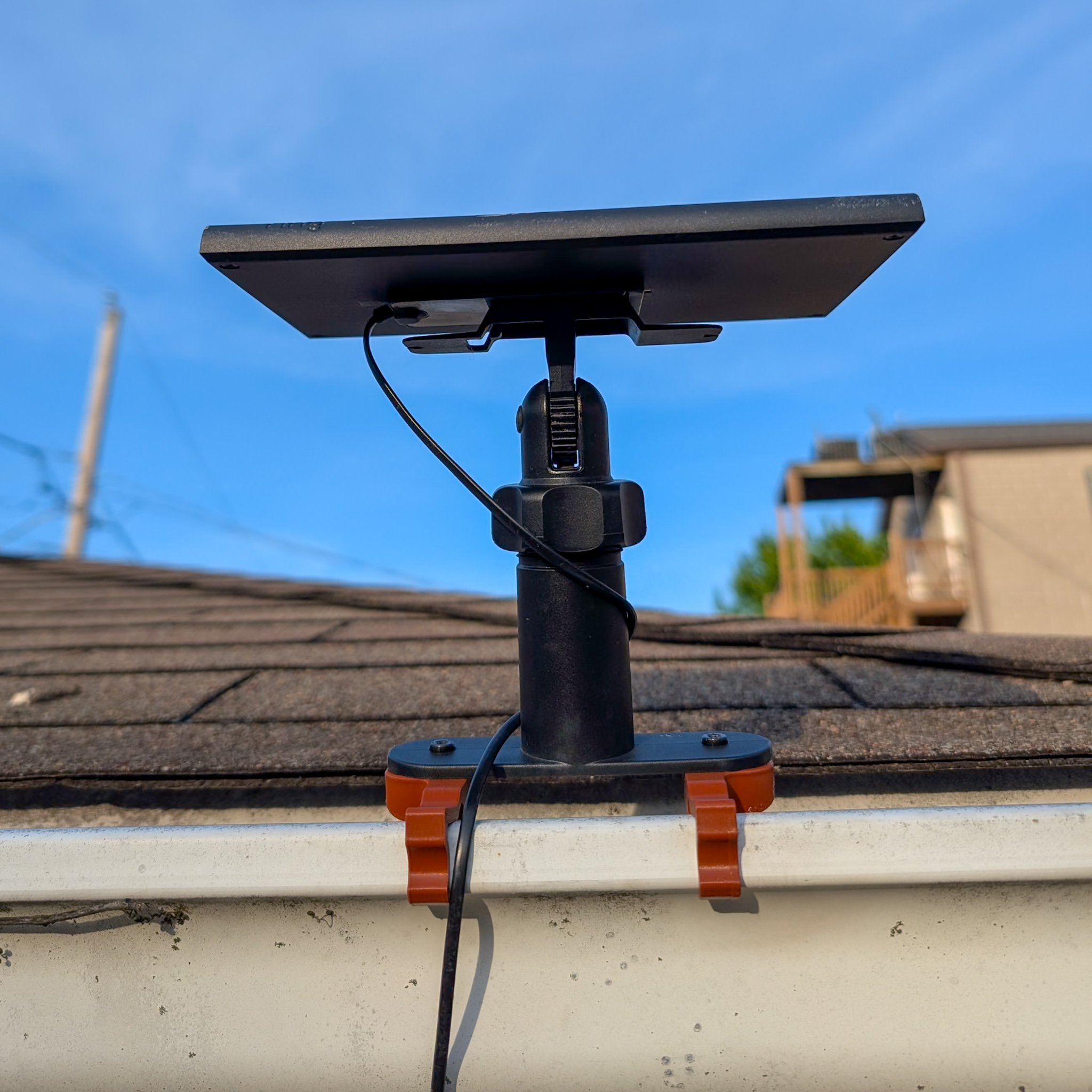 Miniatura 2 do modelo 3D Ring Solar Panel Gutter Mount