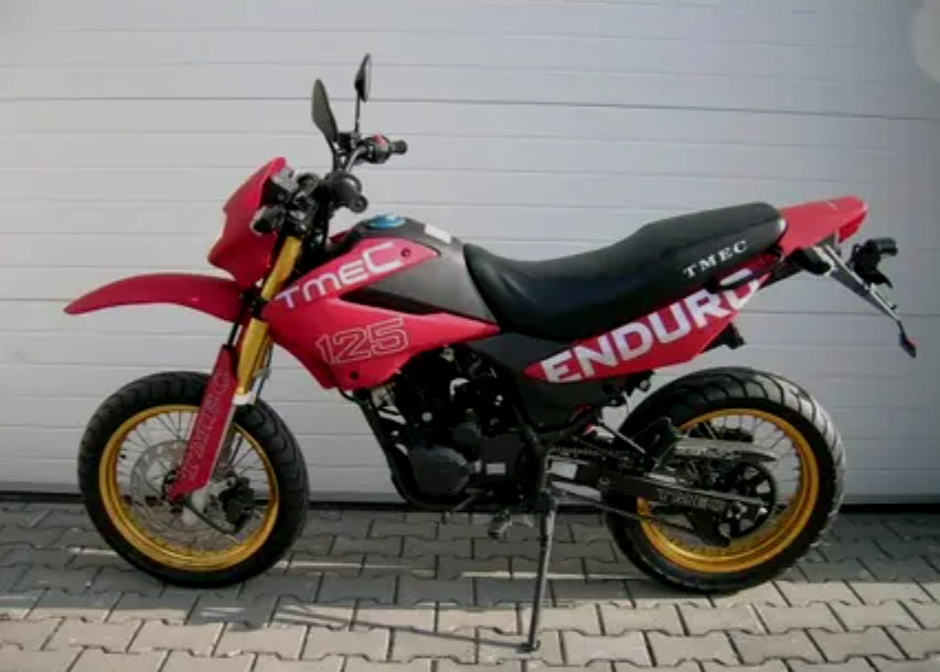 Držak spz a osvětlení T-mec 125