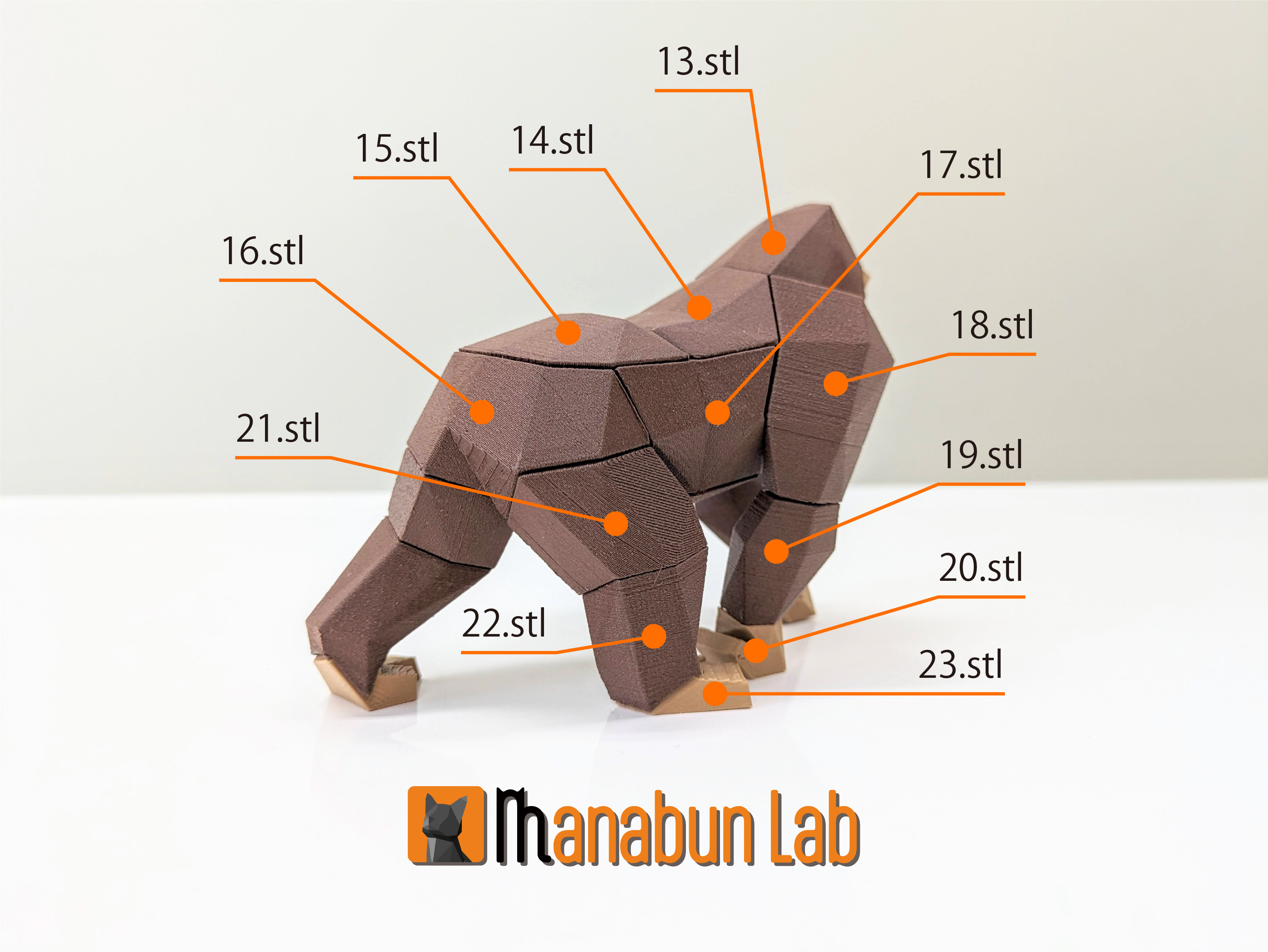 Low Poly Gorilla Puzzle — miniatura 10