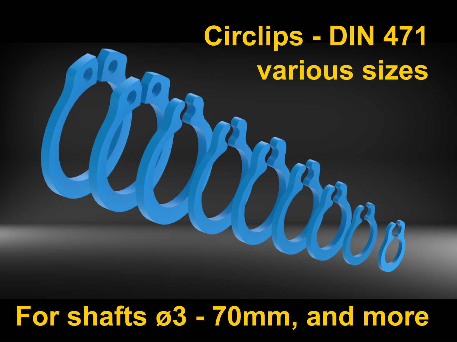 Circlip DIN 471 - various sizes