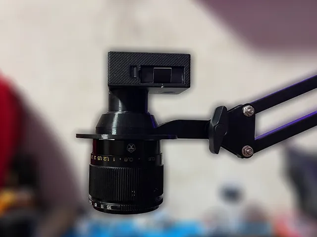 A microscope for soldering from an action camera