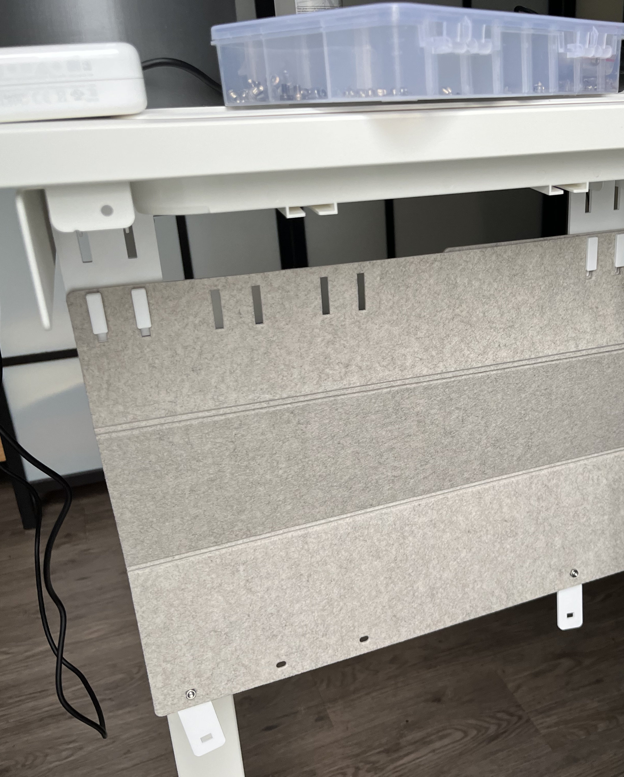 IKEA Mittzon under desk basket extension