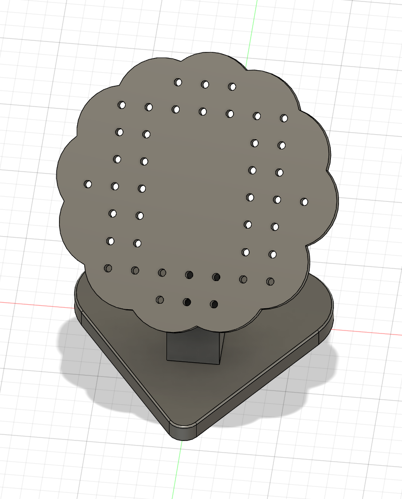removable earring holder with stand and cap