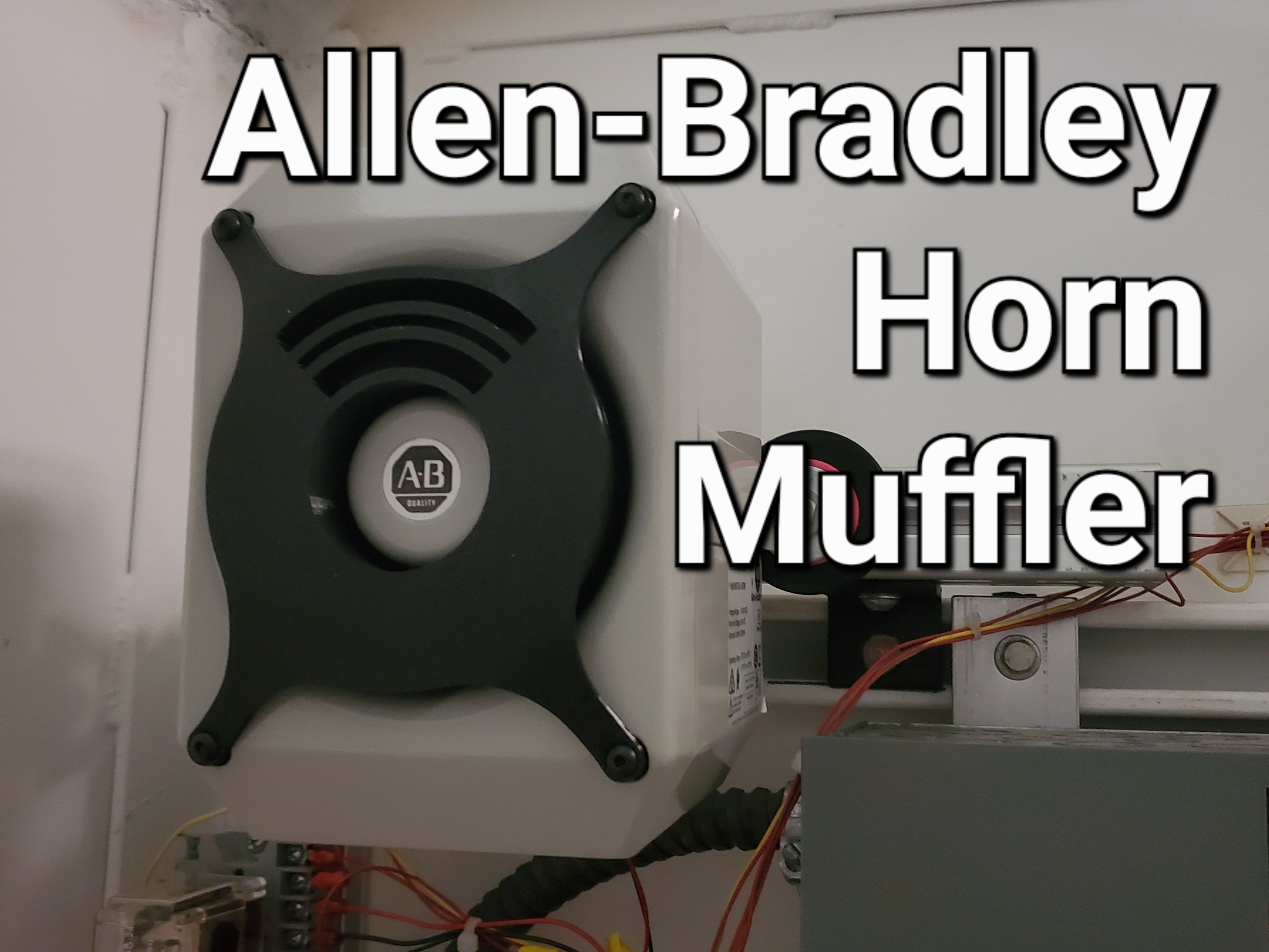 TPU Muffler for Allen Bradley 855HM Series Horns