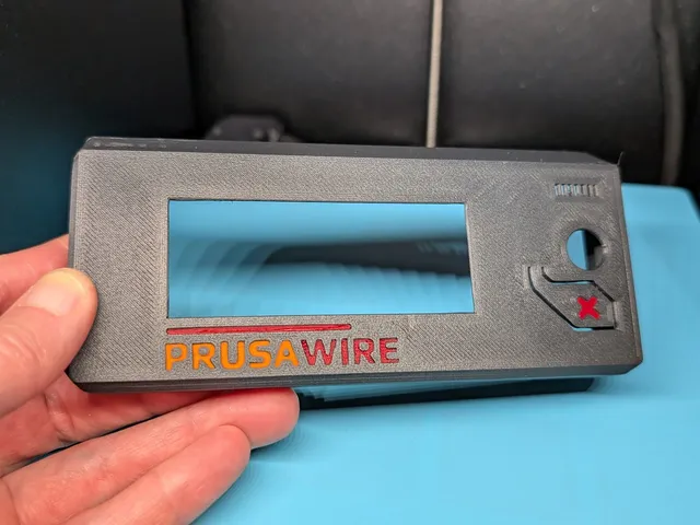 Prusawire MMU LCD Cover with inset letters