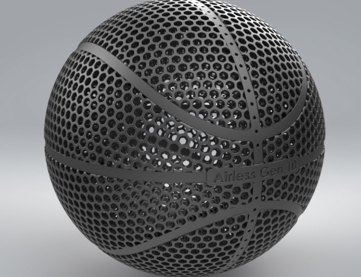 Airless basketball