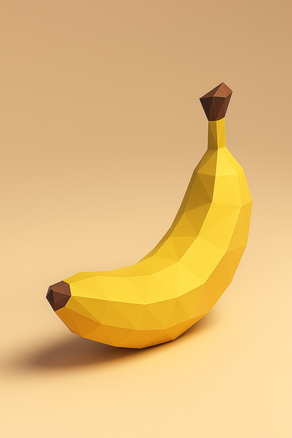 Low Poly Banana 3D Model