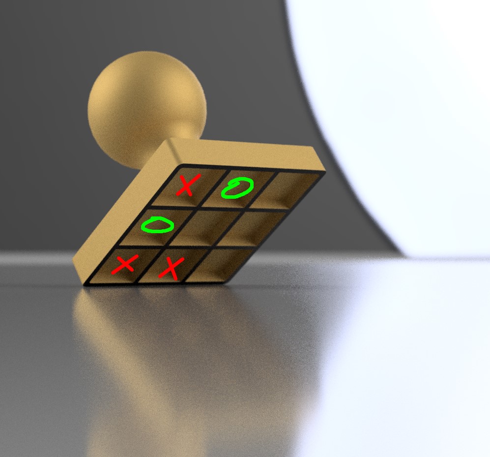 Tik Tak Toe Quick Game Start Grid Stamp