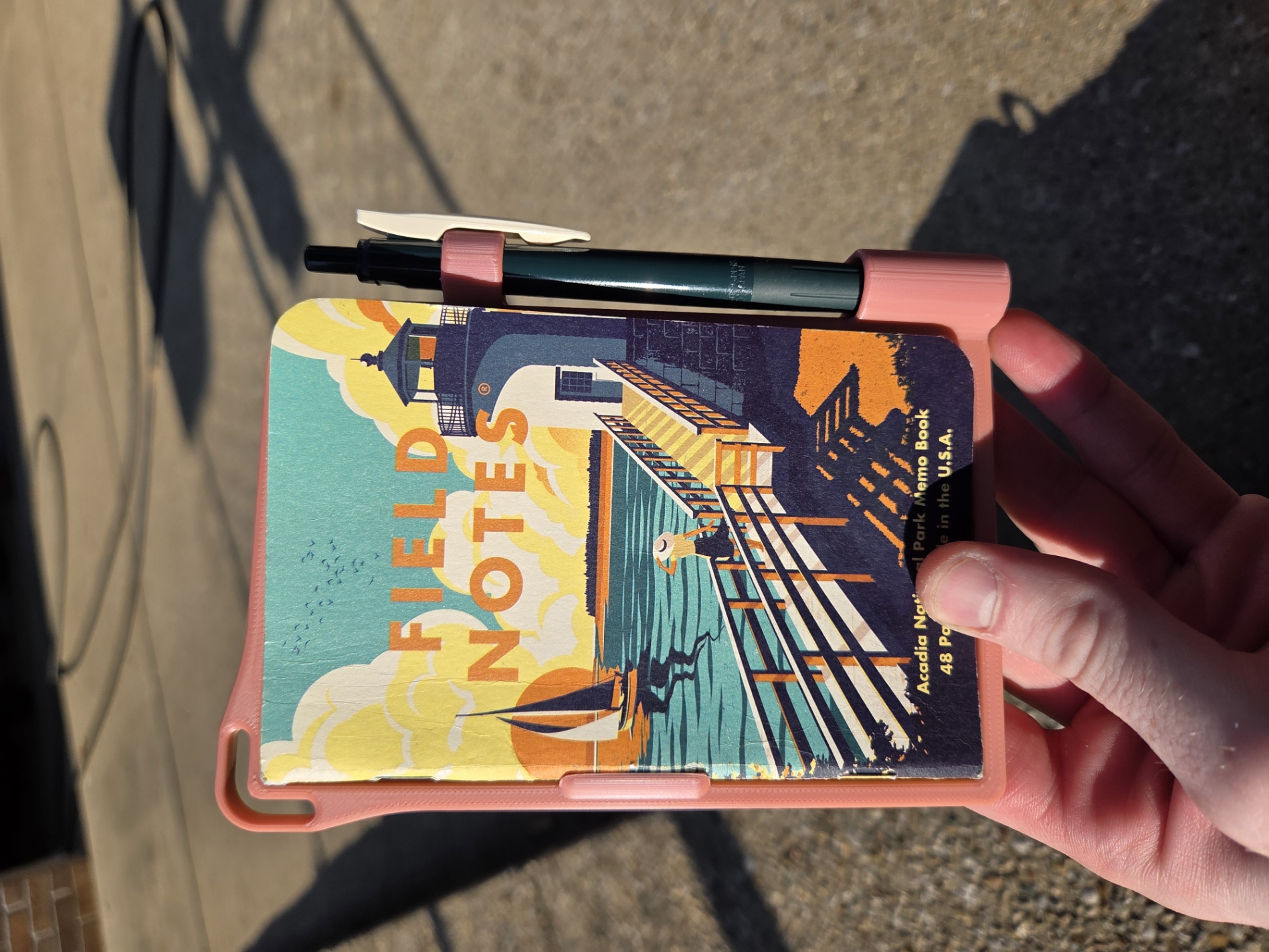 Field Notes Clip Board With Pen Holder and Lanyard Loop Left and Right Hand Versions