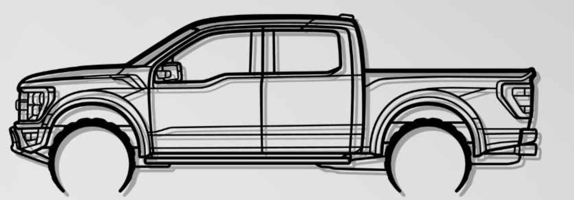Ford F‑150 Raptor Wall Art