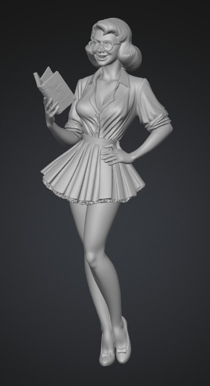 Librarian Pin-Up Girl