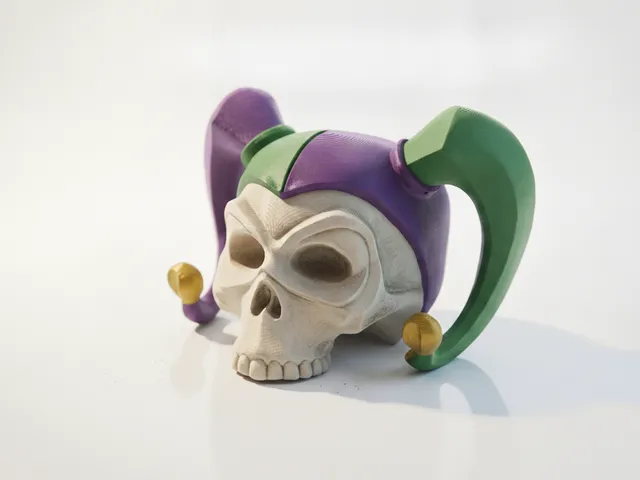 Harley Quinn Skull Gothic Sculpture 3D Printable