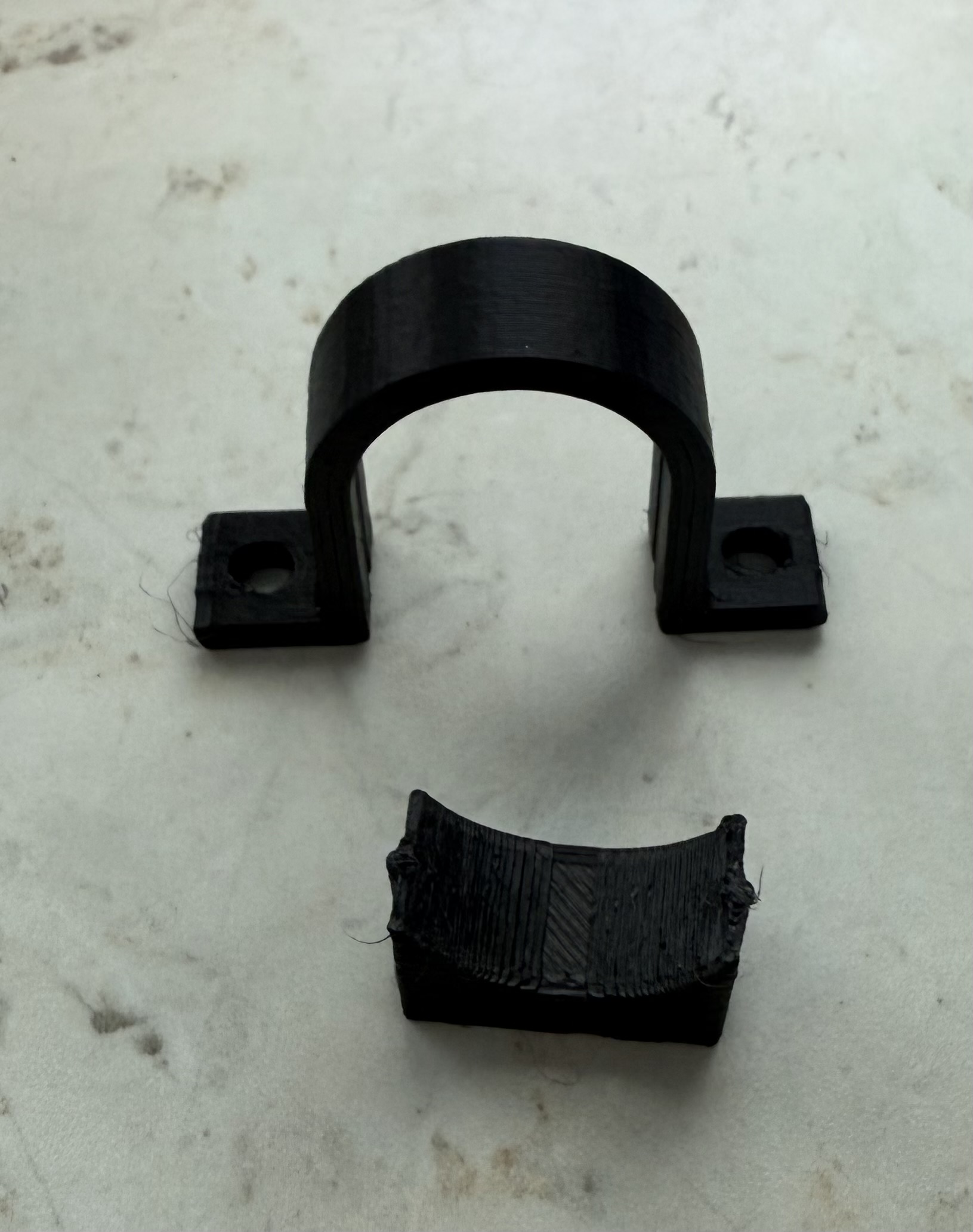 Hose clamp wall mount--parameterized