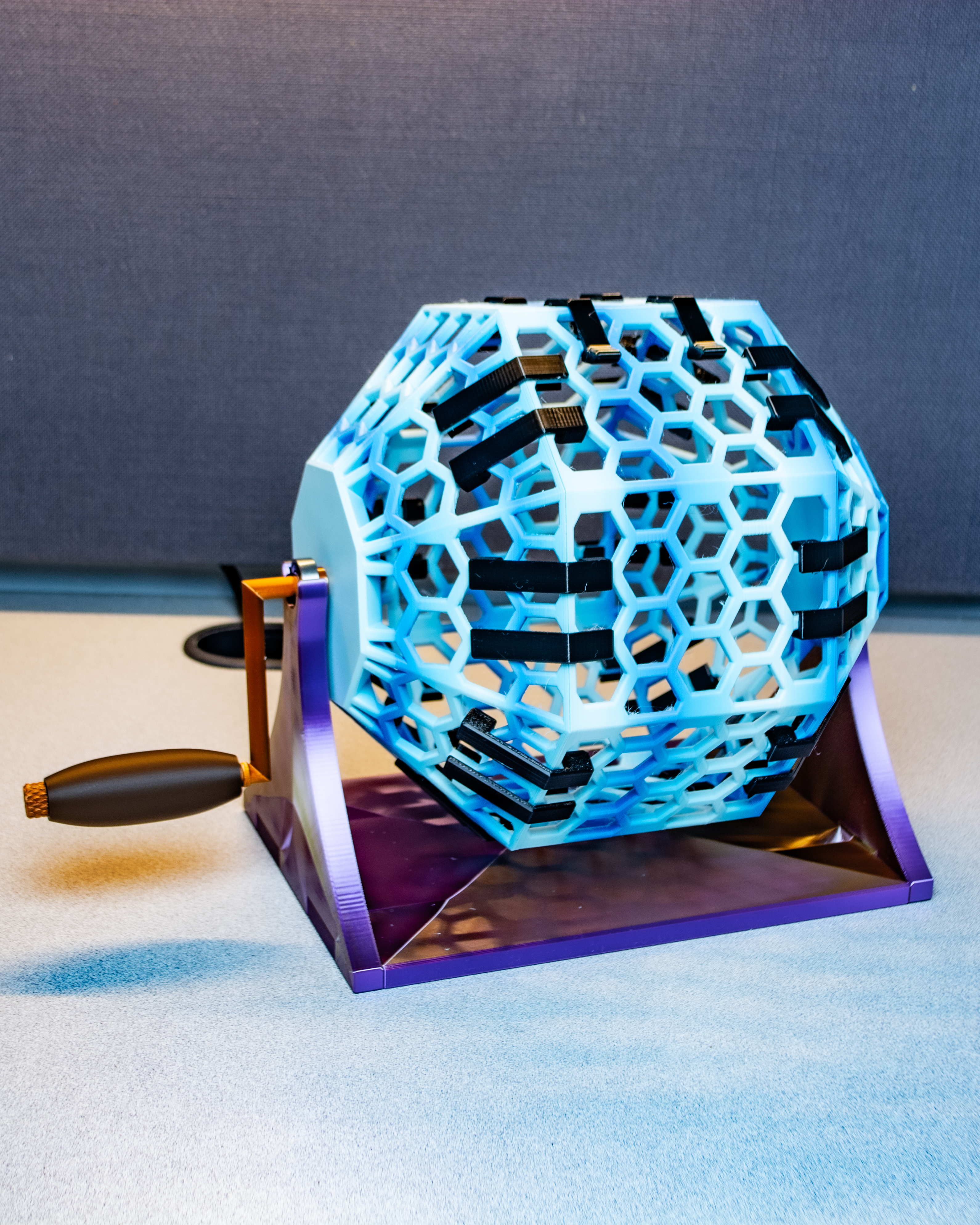 Bingo or Raffle Cage Roller Thingy-ma-jig