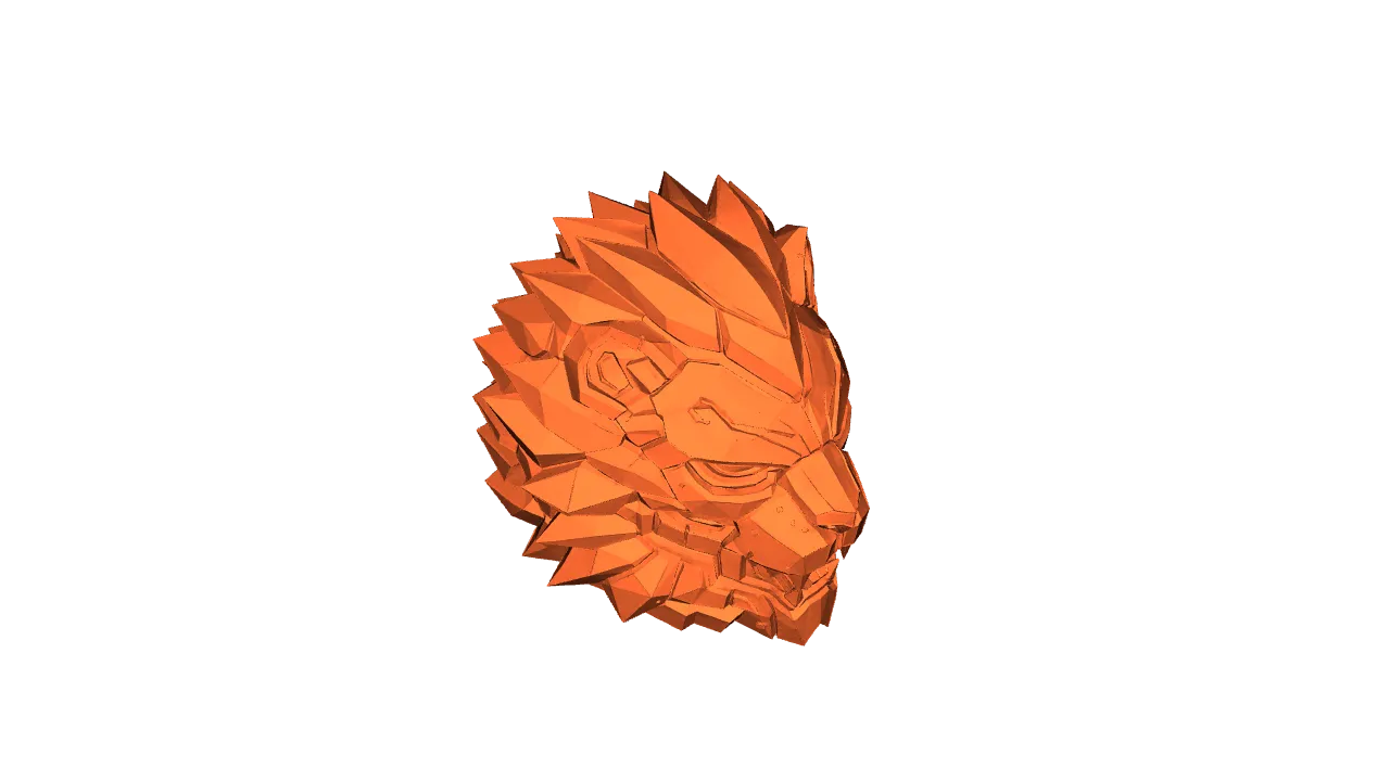 Lion Head Mask by Studio Mechanik | Download free STL model