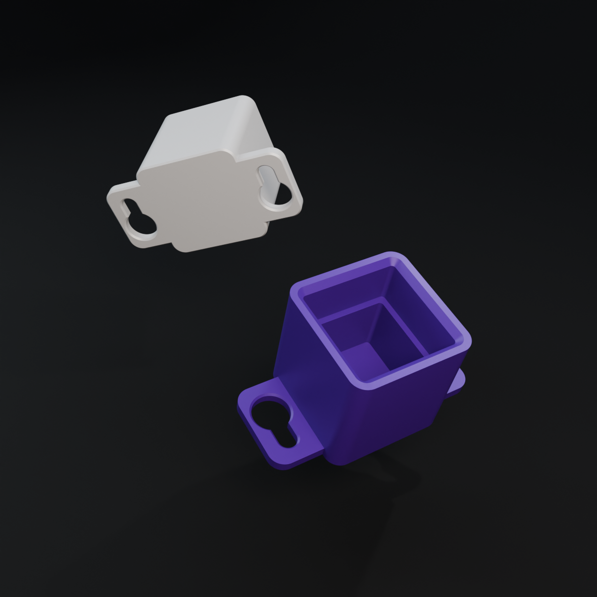 Drawer rear track socket