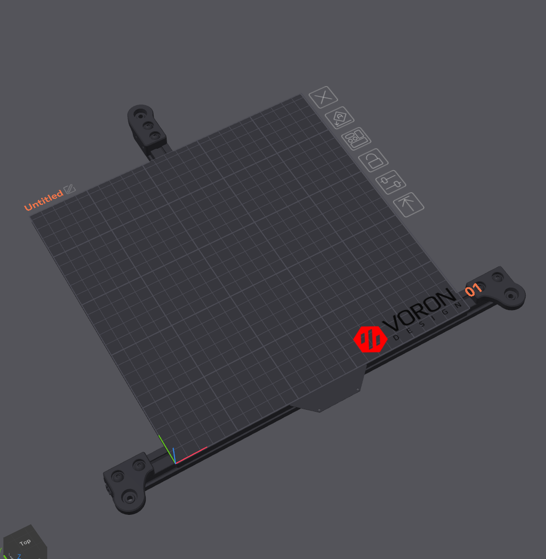 Voron Trident 250mm Bed Model - Slicer Model