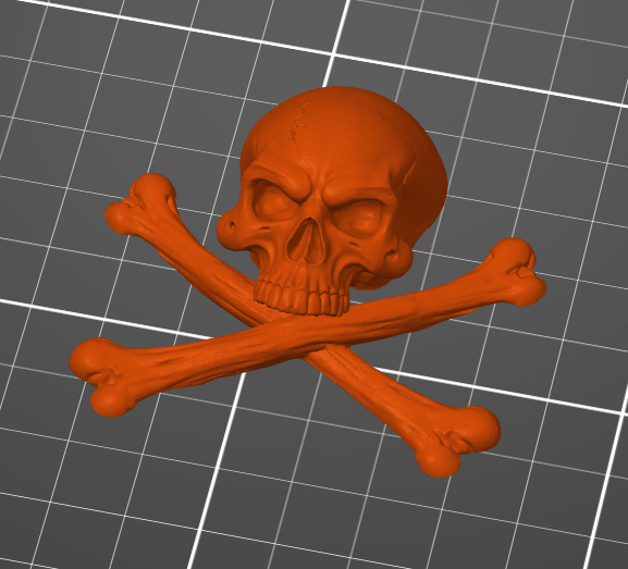 Miniatura 2 do modelo 3D Crossbones Skull
