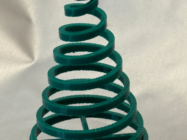 Spiral Christmas Tree / Spiralförmiger Weihnachtsbaum