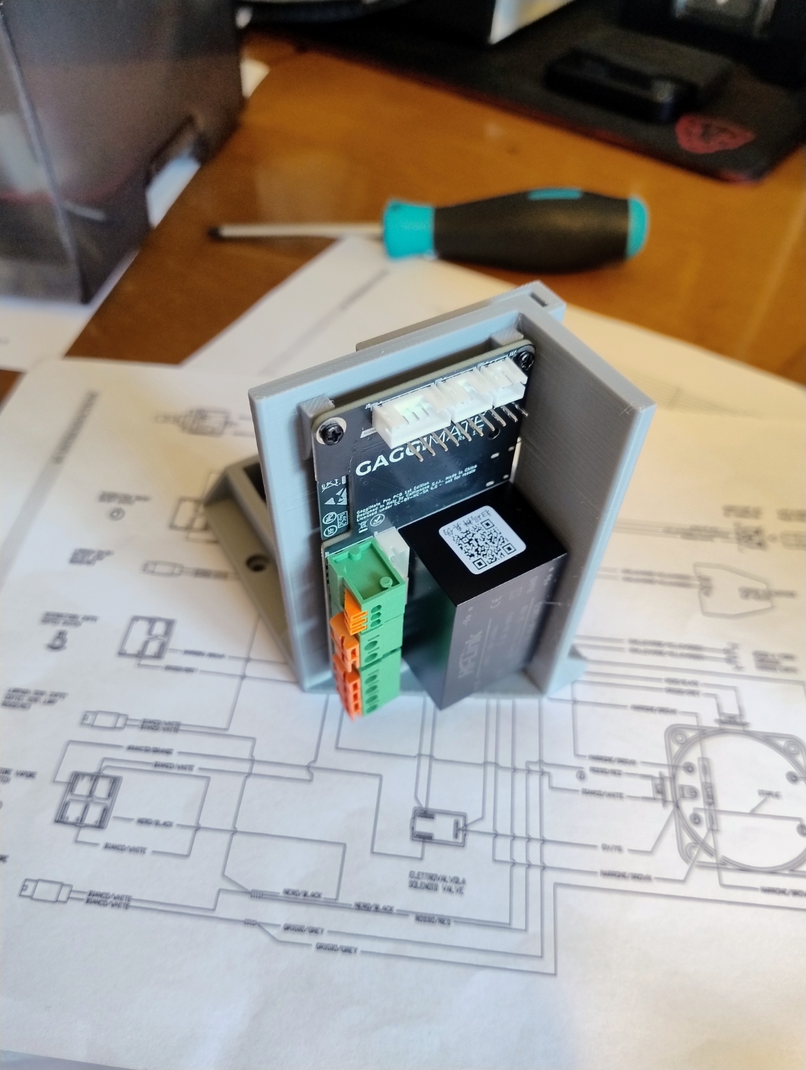 Gaggimate Pro pcb and pump mount