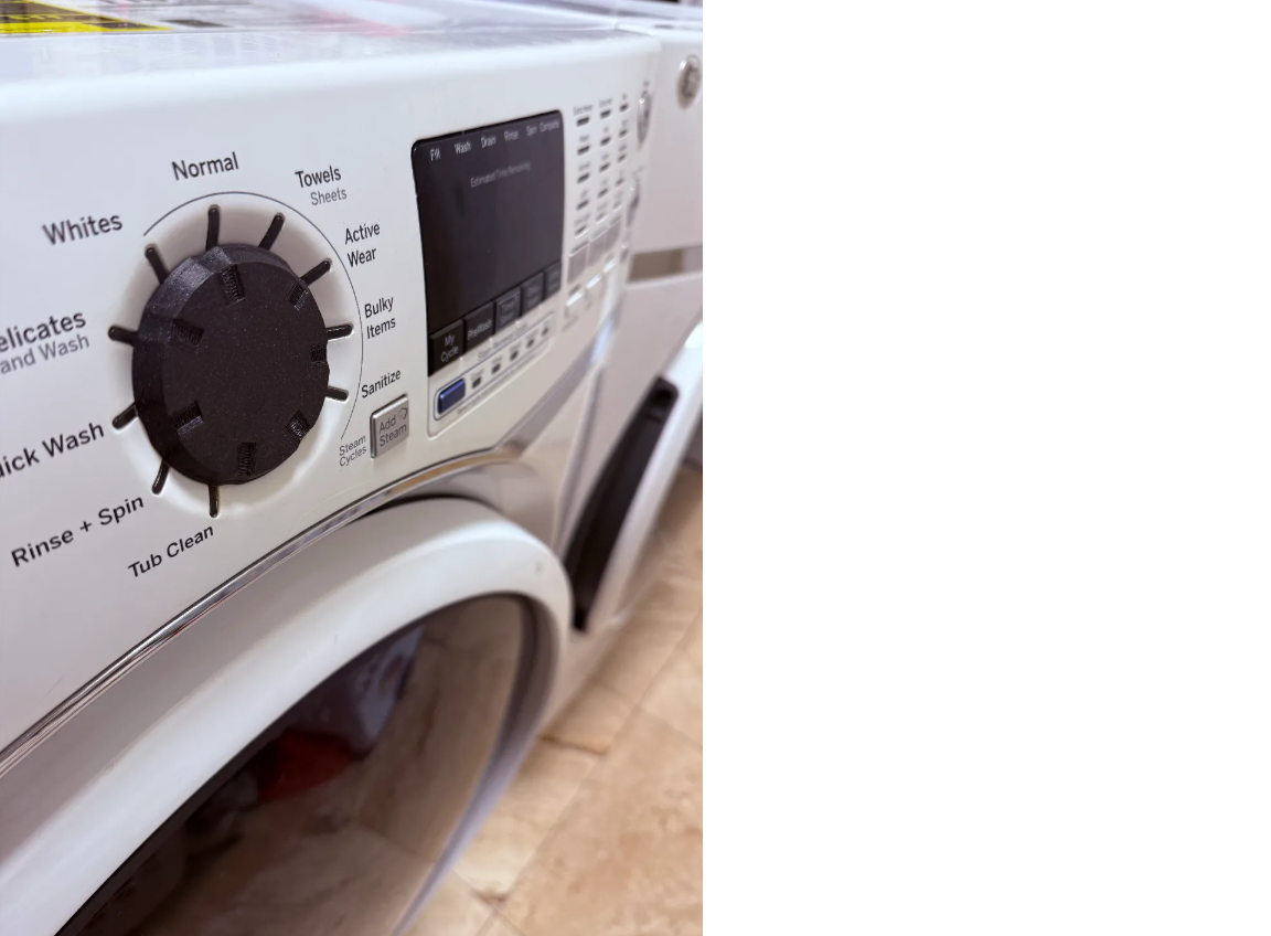 GE washer knob slim