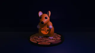 Halloween Pumpkin Rat
