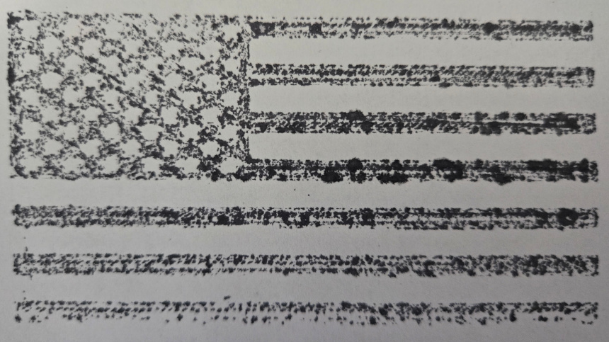 US Flag Stamp