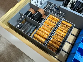 Gridfinity Battery Holder 5-3-8
