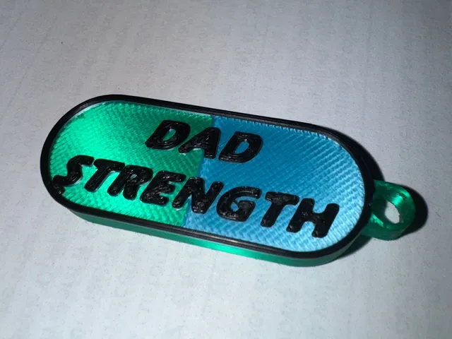 Dad Strength Keychain