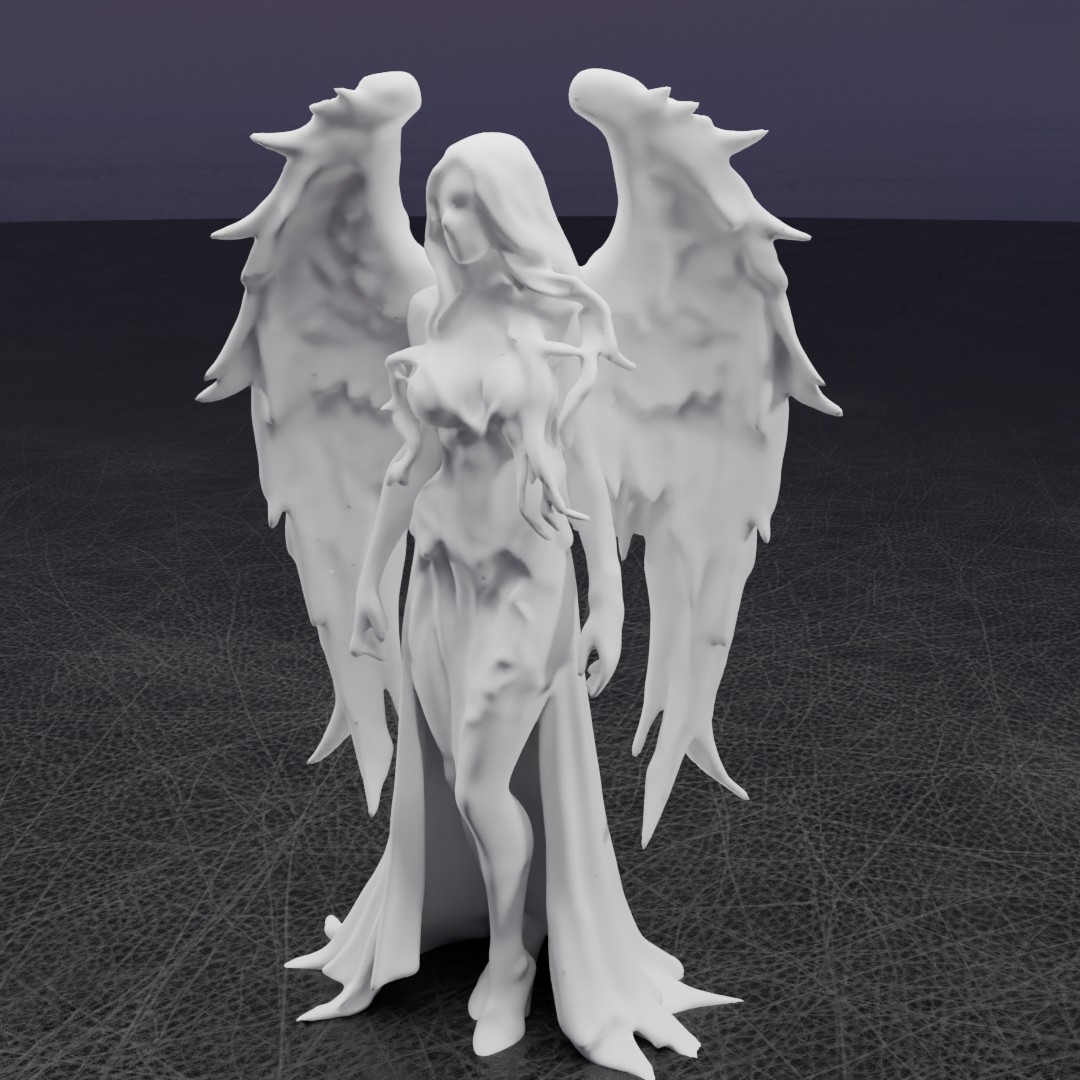 Miniatura 7 do modelo 3D Dark Angel Statue