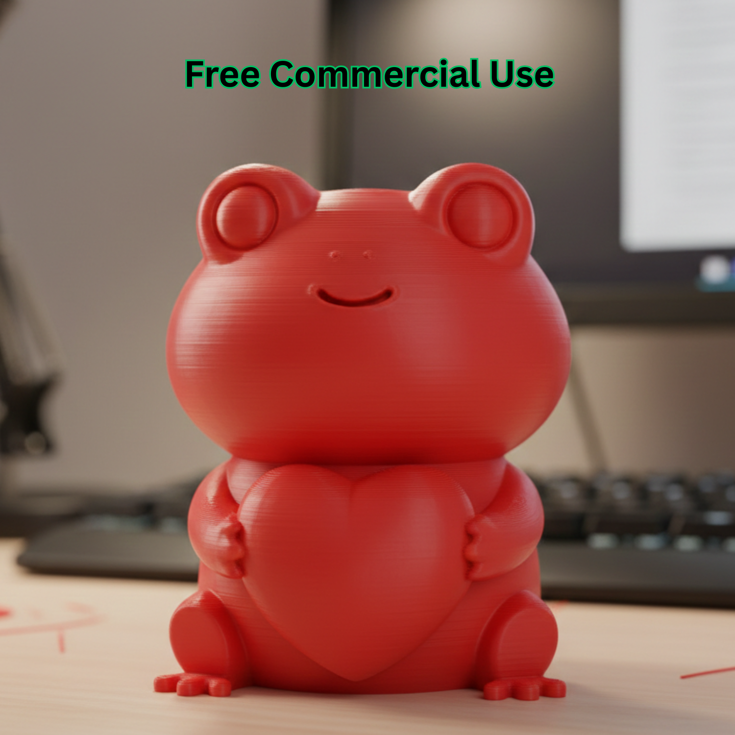 Love Frog Valentine Figure
