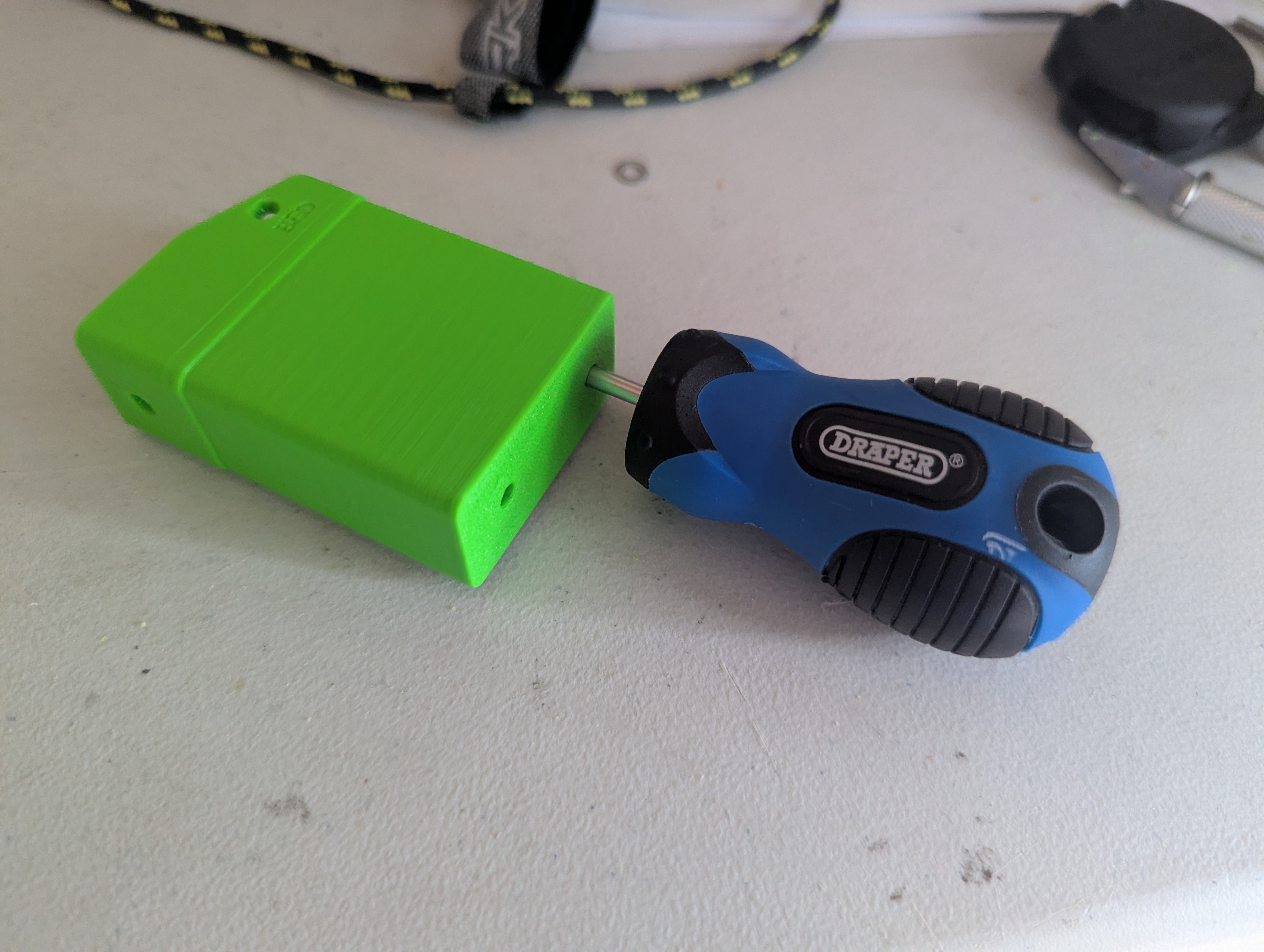 Jig to assist with blind joint holes on a voron zero