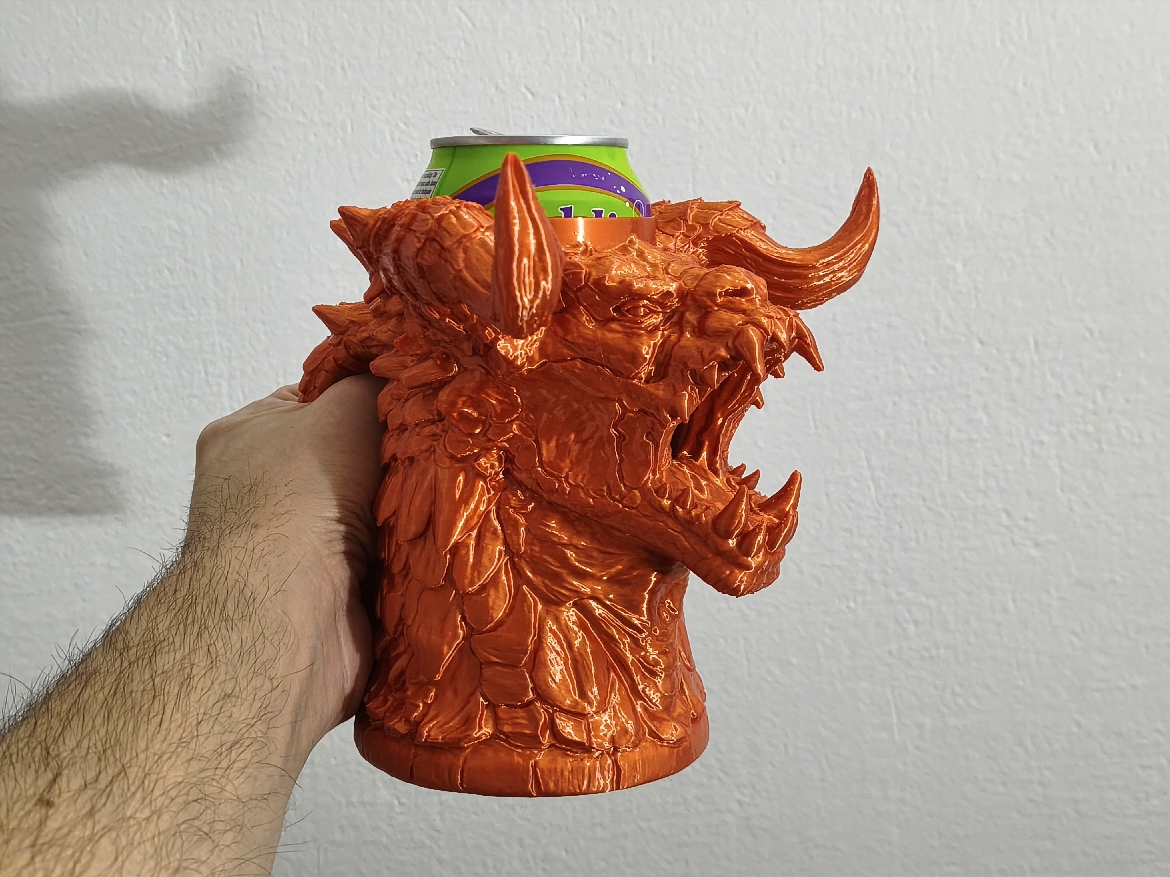 Deathclaw Head - Can Holder / Beer mug