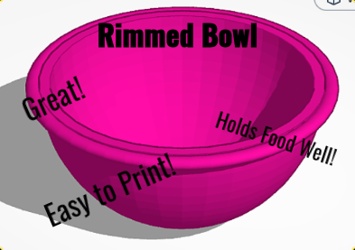 Simple Rimmed Bowl