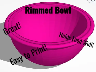 Simple Rimmed Bowl