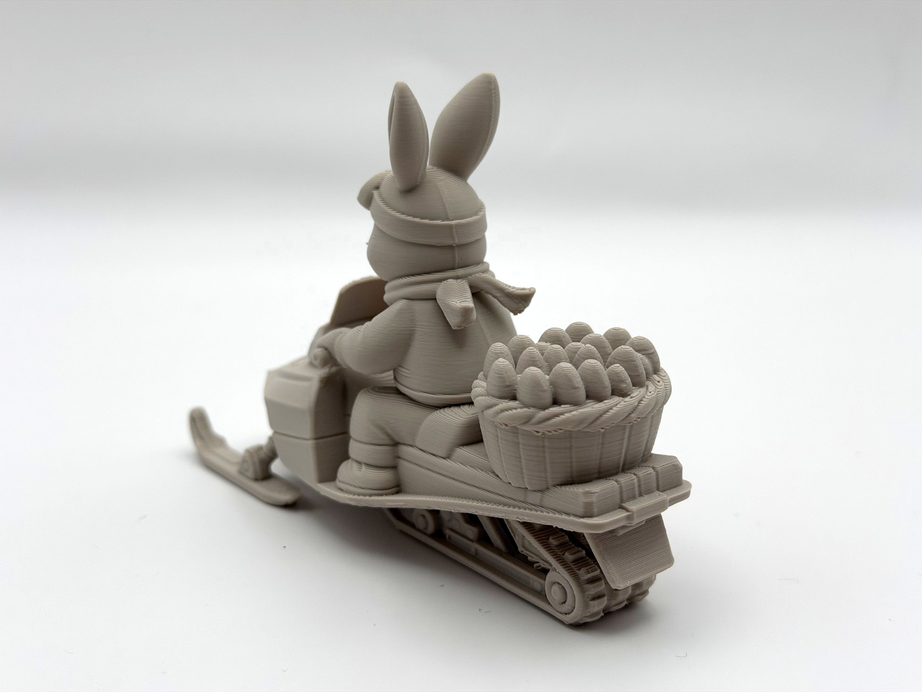 Easter Bunny Snowmobile Rider — miniatura 3