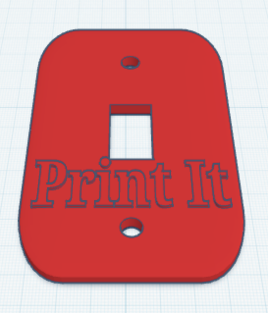 Print It light switch cover